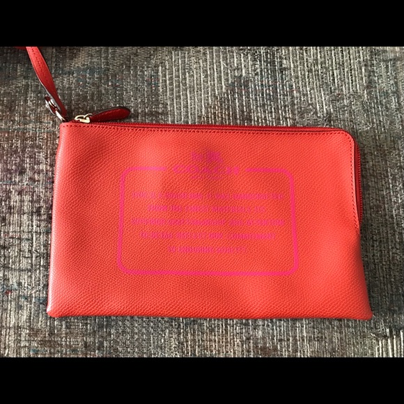 Coach Salmon and fuchsia reversible tote. - Picture 10 of 10